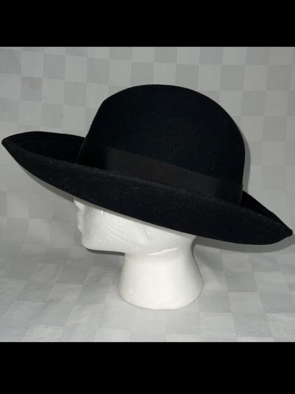 Sz XS S Frank Olive Frank’s Girl Black Wool Hat